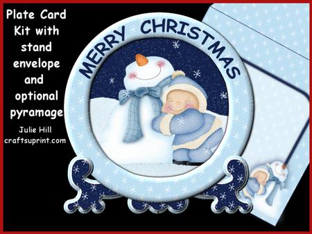 Christmas Snow Cuddles Plate Kit