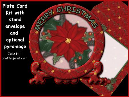 Christmas Poinsettia Plate Kit