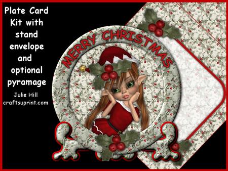 Christmas Holly Plate Kit