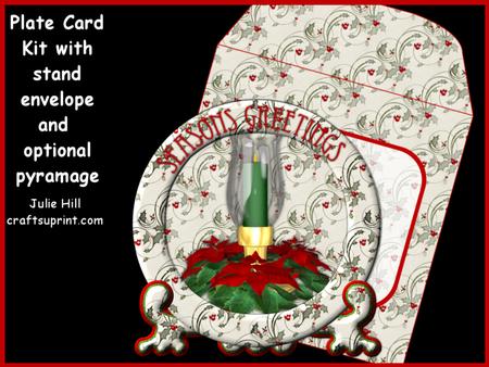 Christmas Candle Plate Kit