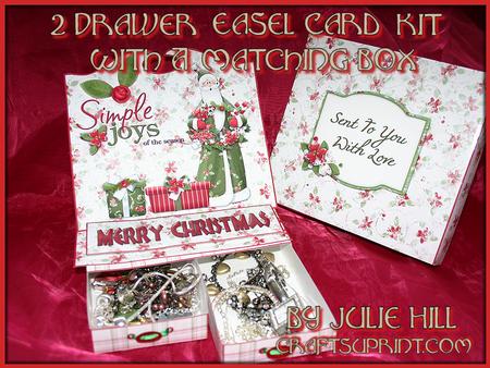 Simple Joys Santa 2 Drawer Easel Card Kit