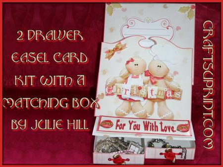 Cookie Gingerbread 2 Drawer Easel Card Kit