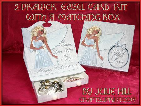 Christmas Angle of Peace 2 Drawer Easel Card Kit