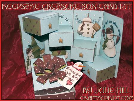 Snow Season Keepsake Treasure Box Card Kit