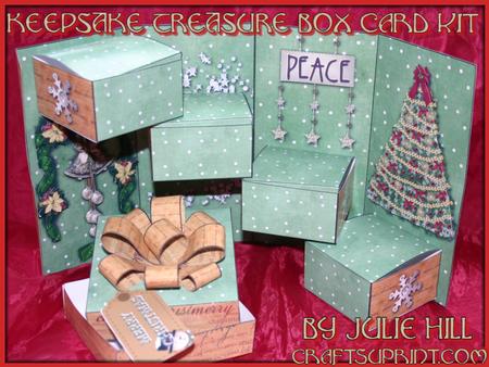 Christmas Peace Keepsake Treasure Box Card Kit