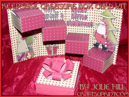 Beary Christmas Keepsake Treasure Box Card Kit