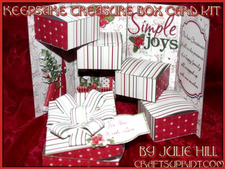 Simple Joys of Christmas Keepsake Treasure Box Card Kit
