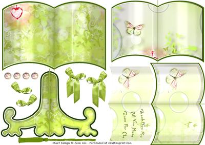 Thank You Butterflies Booksheet and Stand