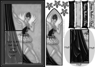 Mothers Day Feather Greys Ballerina Butterfly Bookmark Keeps