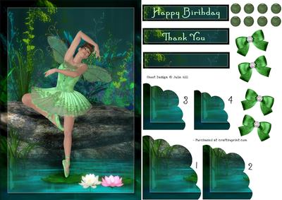 Green Ballerina Fairy Fantasy Corner Stacker