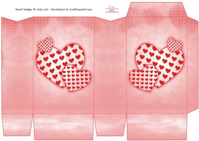 Hearts Pink Pinch Bag