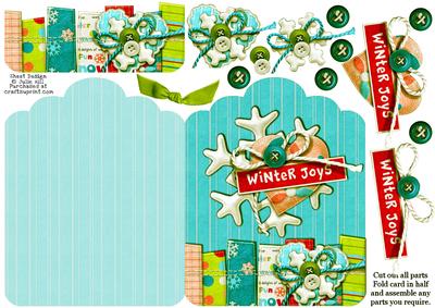 Bright Winter Joys Scallop Top Card