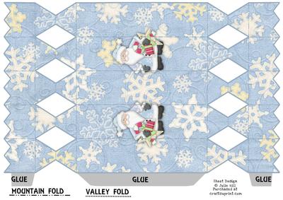 Cracker Snow Santa Ice Blue