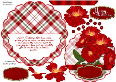Over the Edge Rocker Roses with Decoupage
