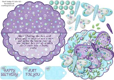 Over the Edge Promises Butterfly Rocker Card