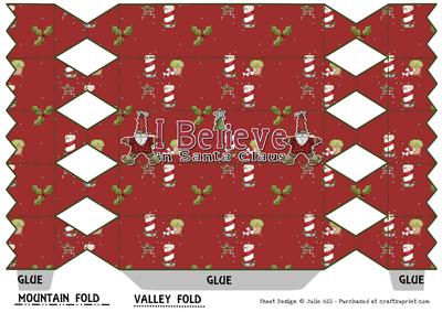 I Believe in Santa Holly Christmas Cracker