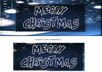 Merry Christmas Winter Night Scene Dl Card