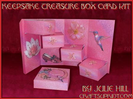 Hummingbird Floral 3D Treasure Box Kit