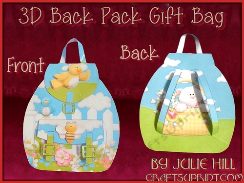 Bumbleberry summer garden back pack gift bag