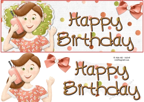 Large DL birthday blossom girl