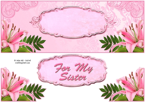 Lily corner for my sister DL card