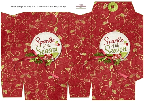 Sparkle of the season christmas pinch bag