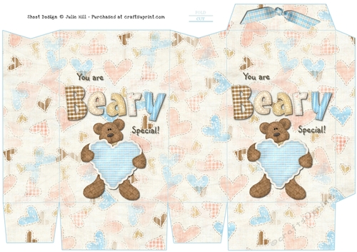 You are beary special teddy bear pinch bag