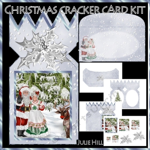 Christmas cracker the Clauses card kit