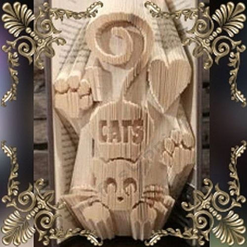 I heart Cats book folding pattern