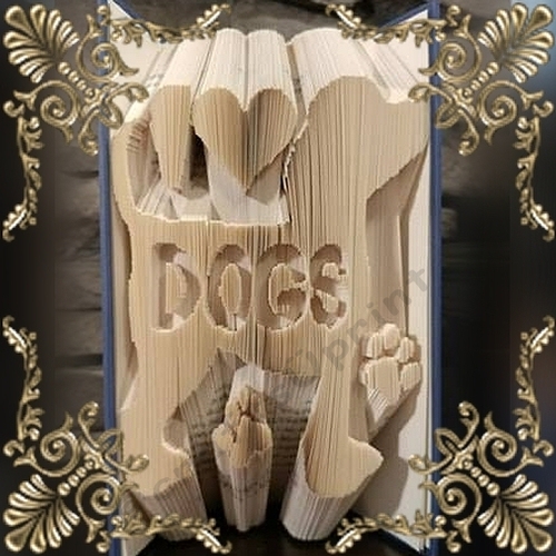I heart Dogs combi book folding pattern
