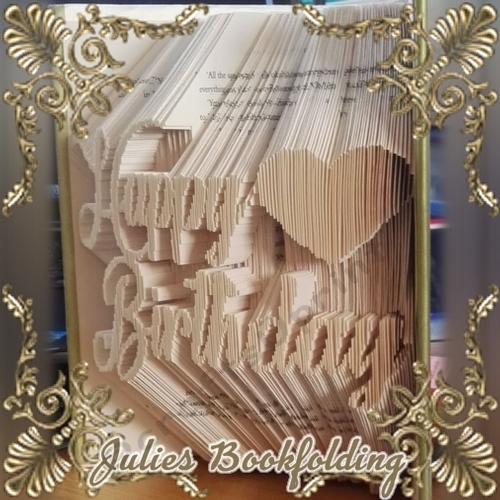 Happy Birthday combi book folding pattern