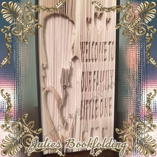 Welcome little one book folding pattern