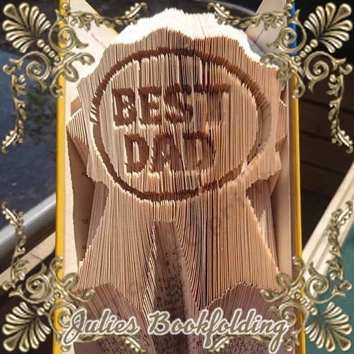 Best dad award book folding pattern