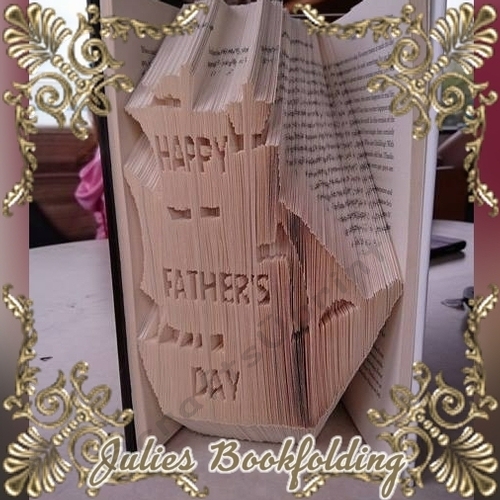 Fathers day ship book folding pattern