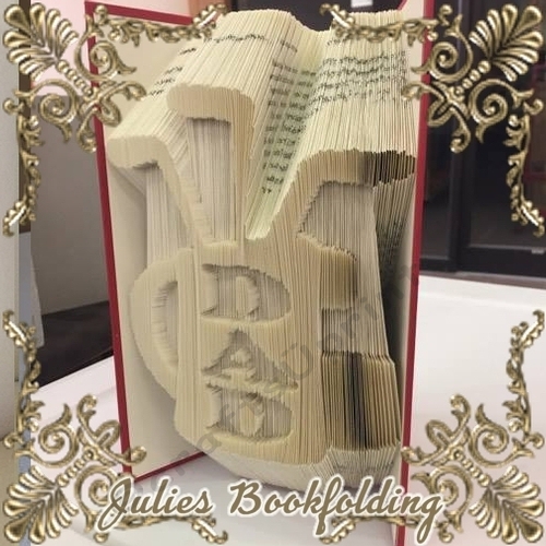 Golf clubs dad book folding pattern