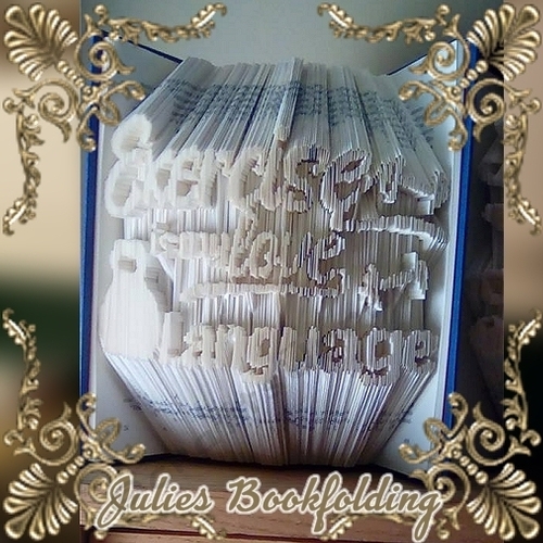 Exercise language of love book folding pattern