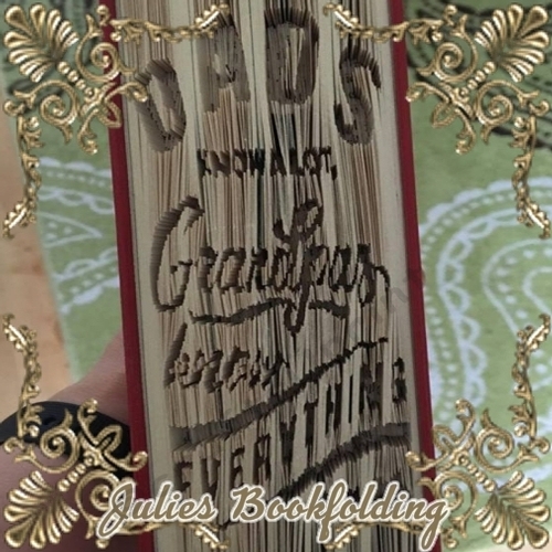 Grandpa knows everything book folding pattern