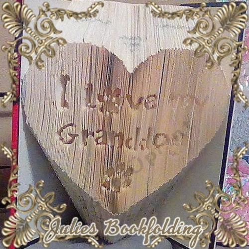 I Love my granddog combi book folding pattern