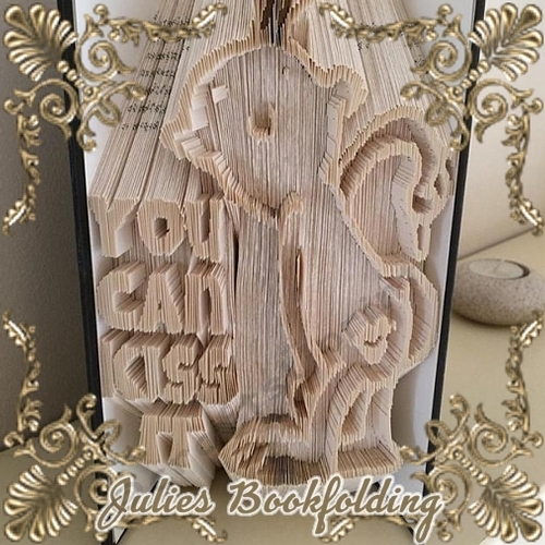 You can kiss it book folding pattern