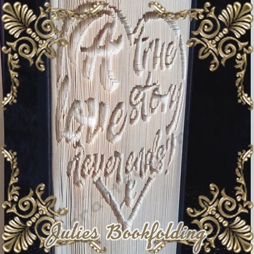 True love story book folding pattern