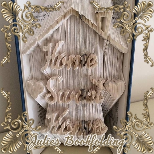 Home Sweet Home 4 book folding pattern