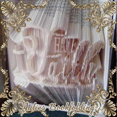 Have faith arrow cross book folding pattern