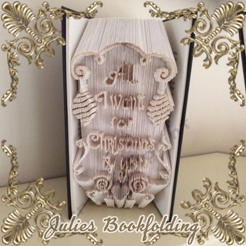 All I want for Christmas combi book folding pattern