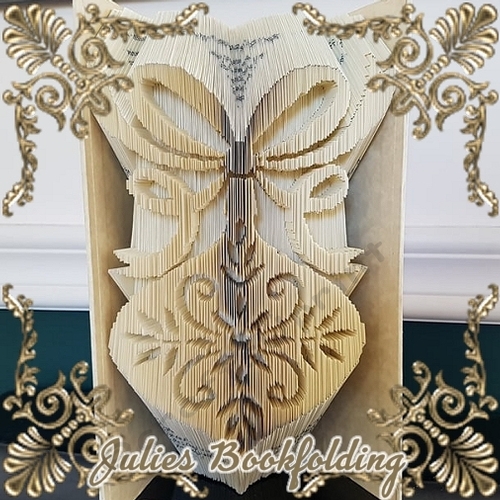Christmas ornament 2 book folding pattern