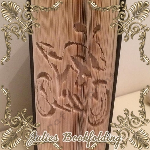 Kawazaki motorbike book folding pattern