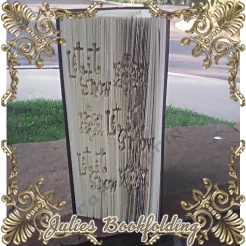 Let it snow book folding pattern