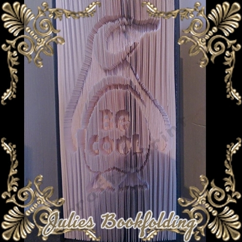 Be cool penguin cut and fold book folding pattern