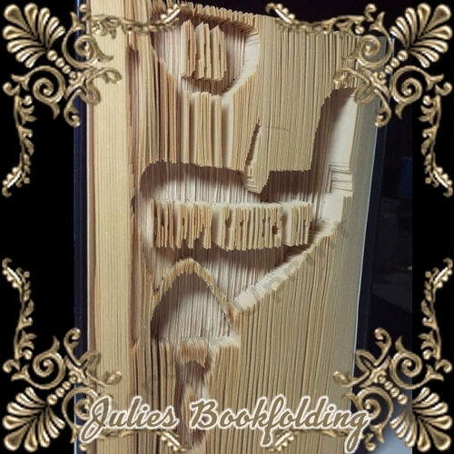 Fathers day plane book folding pattern