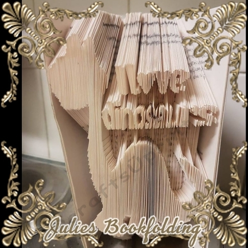 I love dinosaurs combi book folding pattern