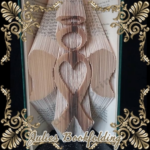Ribbon angel combi book folding pattern